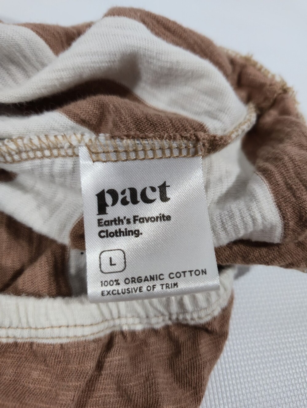 Pact Organic Cotton Womens Top Sz Large - Picture 7 of 7
